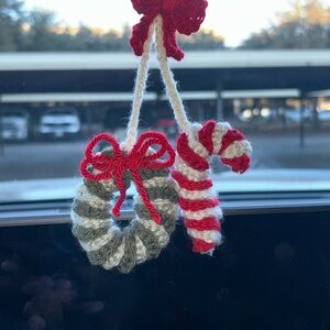 Handmade Christmas Crochet Car Hanger